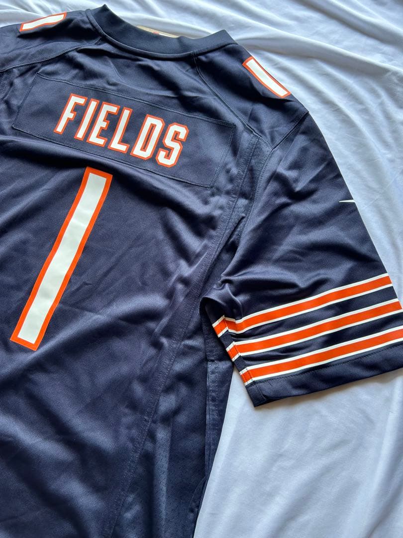 値下げ 新品未使用 NFL L ベアーズ ジャスティンフィールズ ゲームジャージ