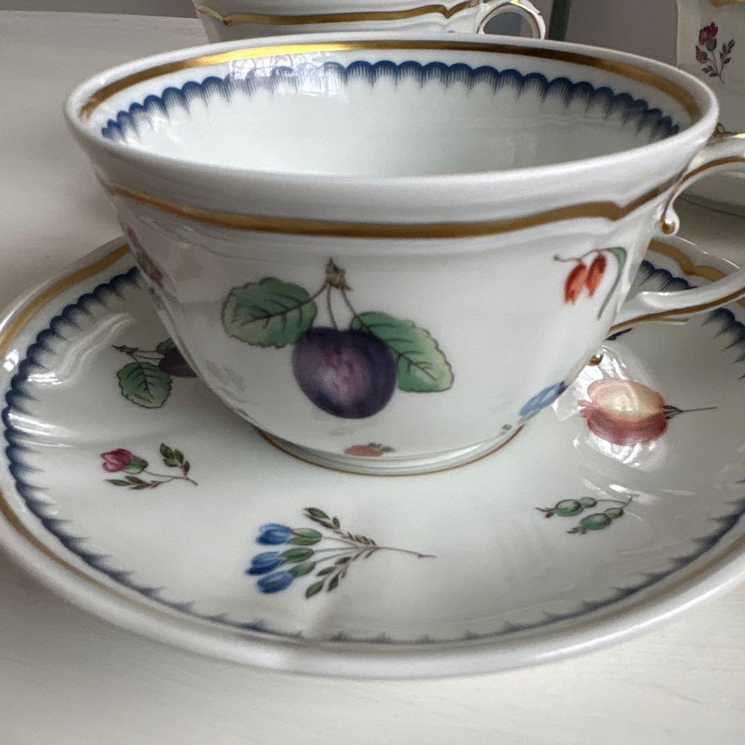 リチャードジノリ イタリアンフルーツ C&S 未使用品　4客。ティアラ様。