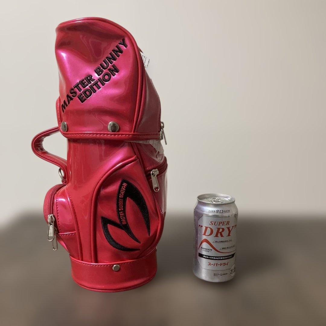 MASTER BUNNY EDITION エナメルミニキャディバッグ　ピンク