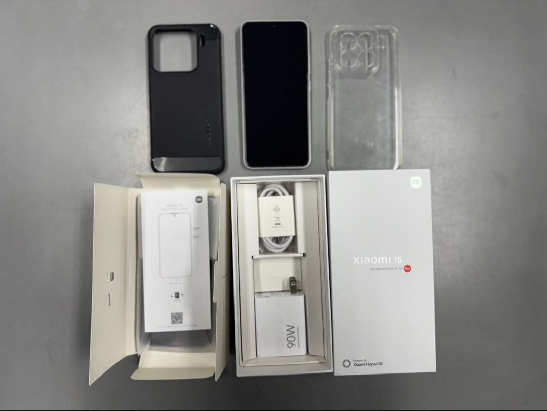 Xiaomi 15T ホワイト 本体 充電器・ケース付き