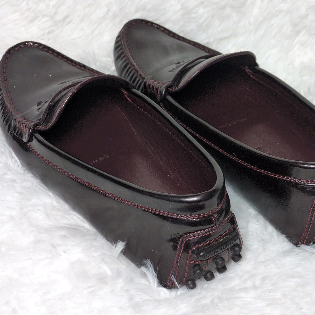 LOUIS VUITTON ドライビングシューズ ダークブラウン36 レディース