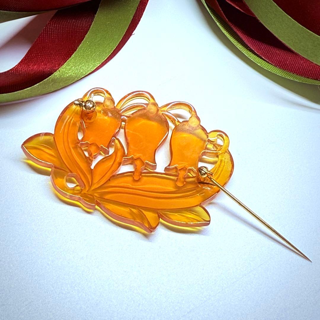 本鼈甲　べっ甲　白甲　ブローチ　約5.6g　ヴィンテージ1