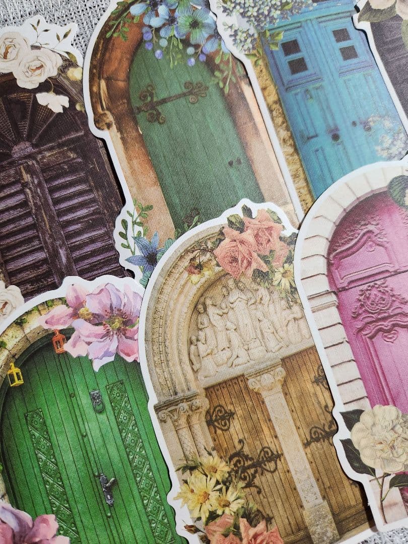 コラージュ素材 窓 窓枠 扉 蝶々 おすそ分け