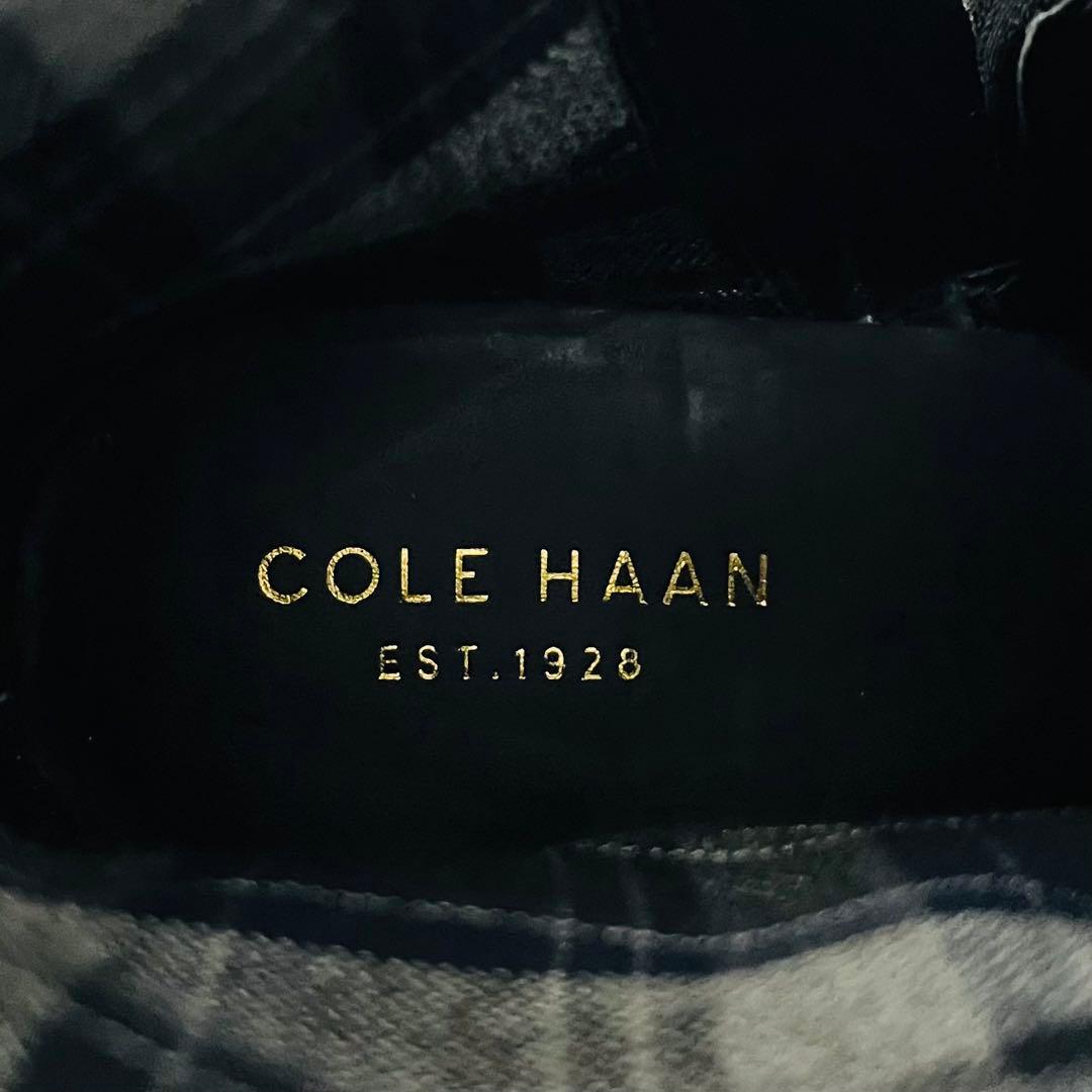 【極美品】COLE HAAN 本革ロングブーツ 23cm ブラック サイドジップ