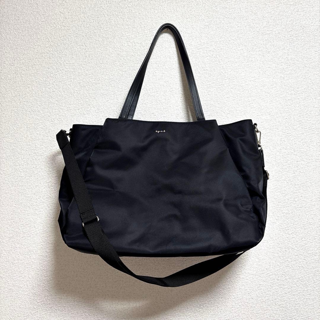 美品　アニエスベー 2wayトートバッグ OAS14－01