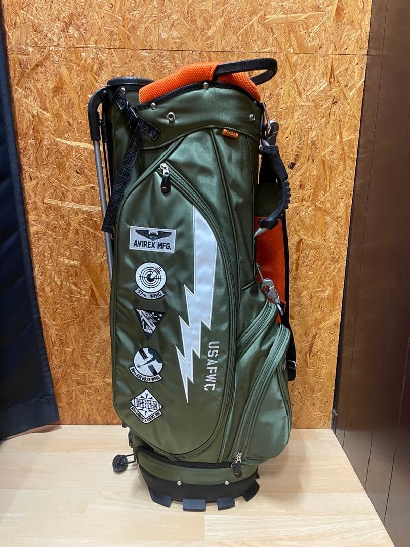 AVIREX オリーブグリーン キャディバッグ