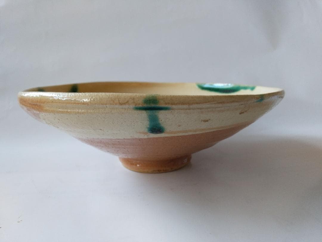 弥七田織部 茶碗 桃山窯 林英仁 作 共箱 栞 茶道具 抹茶碗  新品 未使用