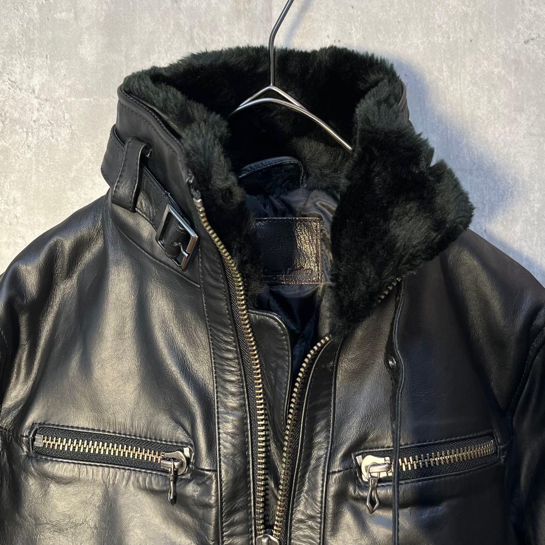 美品☆ リューグーレザーズ 本革 馬革 ホースレザー ライダースジャケット