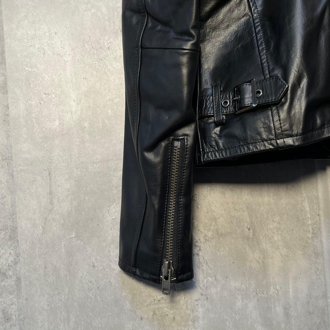 美品☆ リューグーレザーズ 本革 馬革 ホースレザー ライダースジャケット