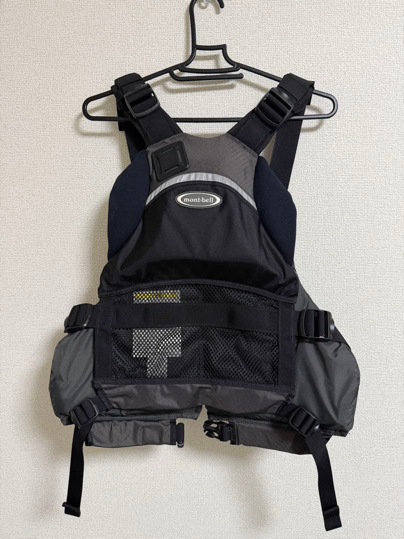 mont-bell ライフジャケット S/M 黒/グレー