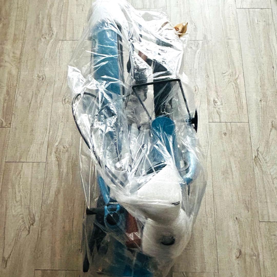 折りたたみ自転車ブルー色20インチ７段変速♬