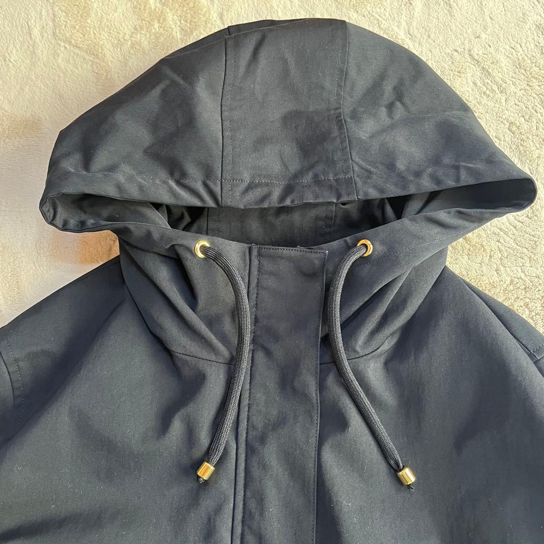 極美品✨インディヴィ ライナー付き 2WAY フーデットコート ブラック 38