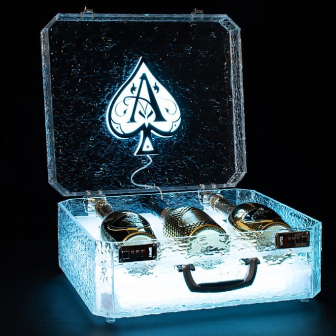 ボトルケース　LED　バレンタイン アタッシュケース ディスプレイ シャンパン