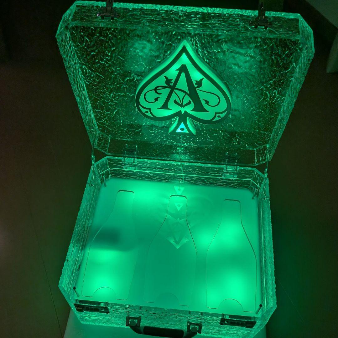 ボトルケース　LED　バレンタイン アタッシュケース ディスプレイ シャンパン