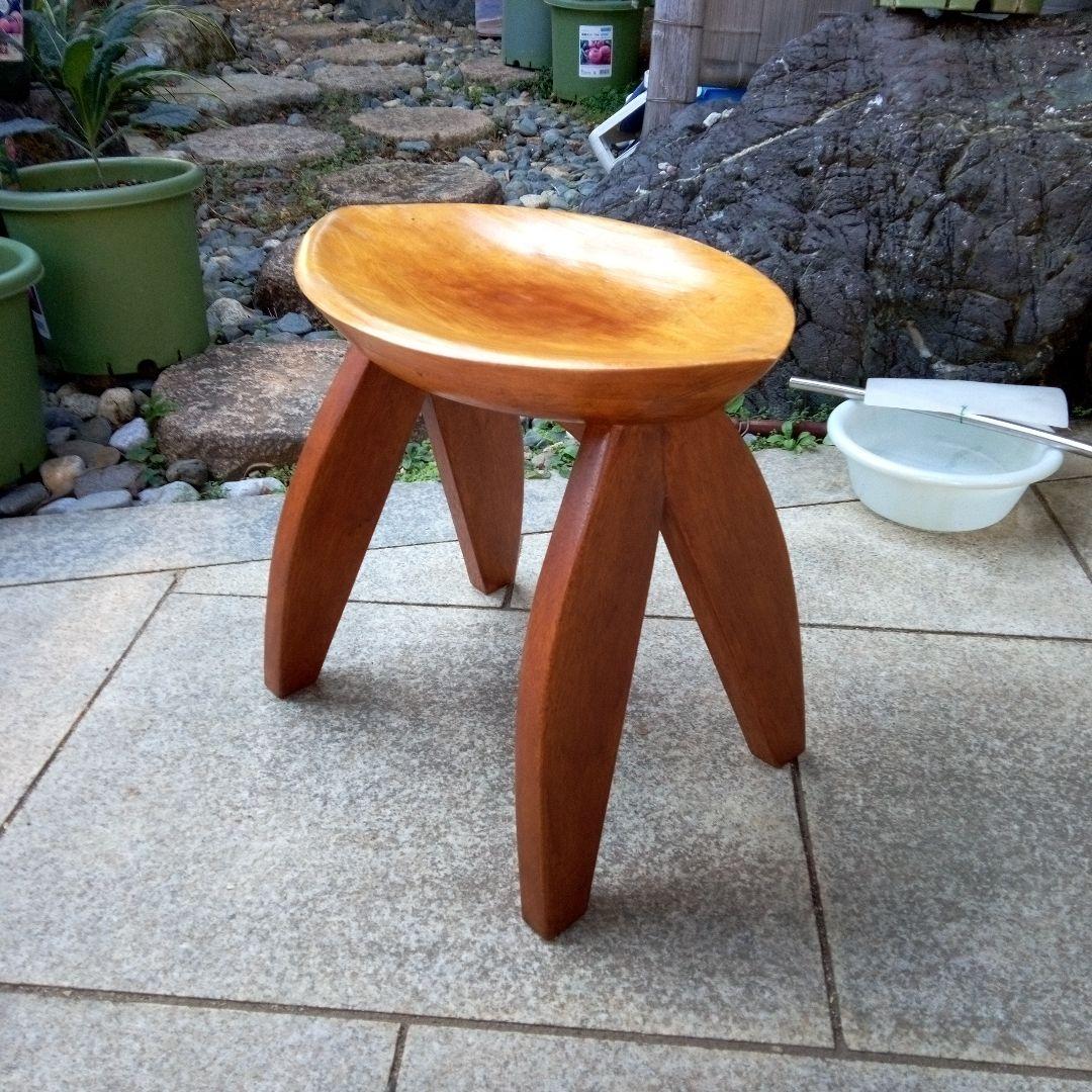 椅子　スツール　アフリカ製　アンティーク　民芸品　工芸品　民族　民族雑貨