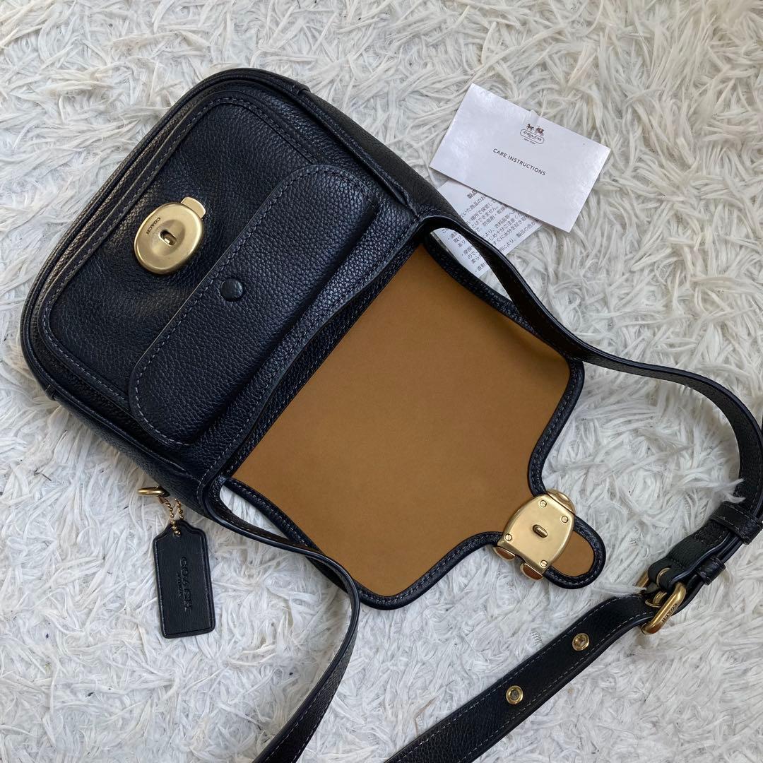 極美品 COACH コーチ タビー 19 メッセンジャー ブラック CJ846