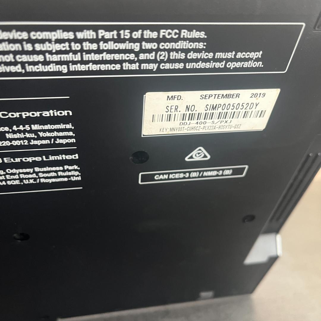 Pioneer DJ DDJ-400-S DJコントローラー シルバー