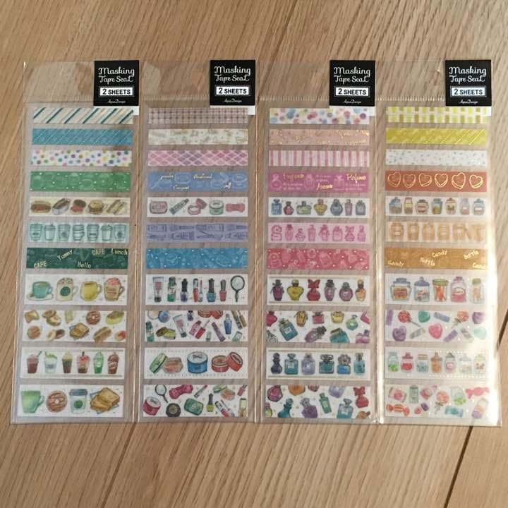 ★新品★アクアデザイン  マステシール  ４種セット