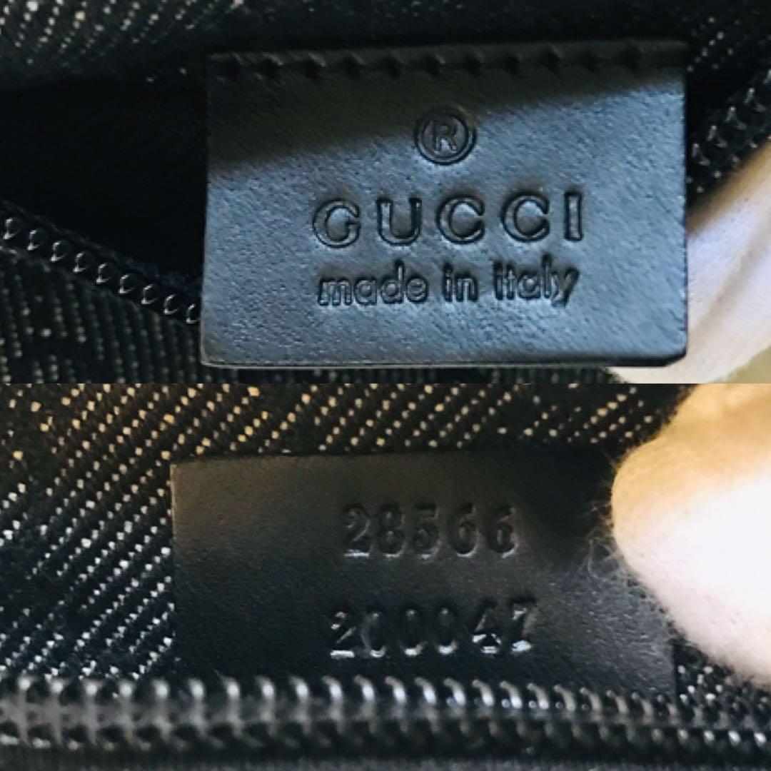 【極美品】グッチ ウエストポーチ GGスプリーム キャンバス ブラック
