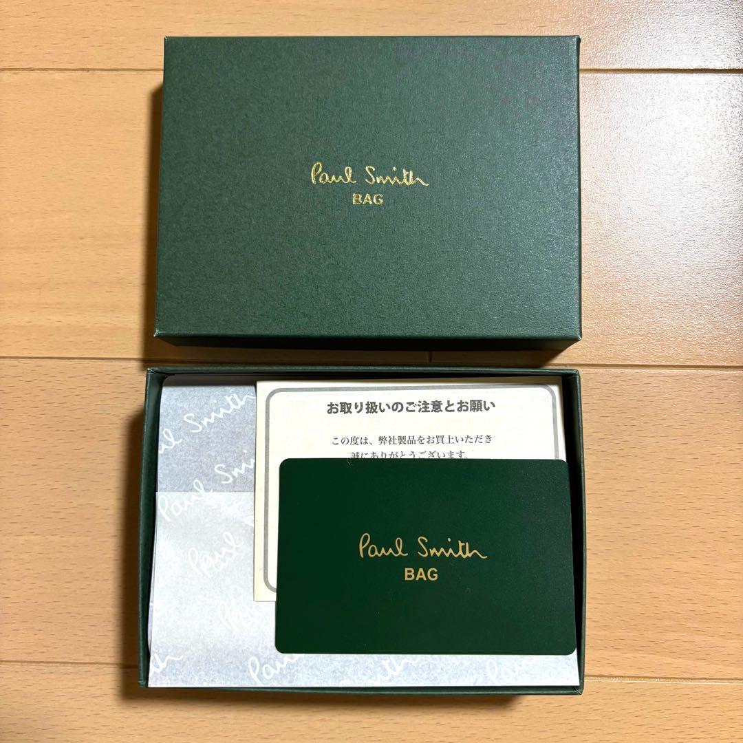 Paul Smith 名刺入れ　コードバン　最上位モデル　ブラウン　総革仕様