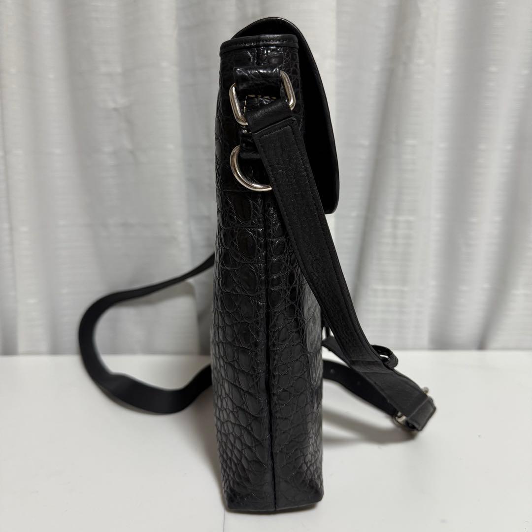 ⭐️極美品⭐️ROZEN 本革　JRA クロコダイル　ショルダーバッグ　ブラック