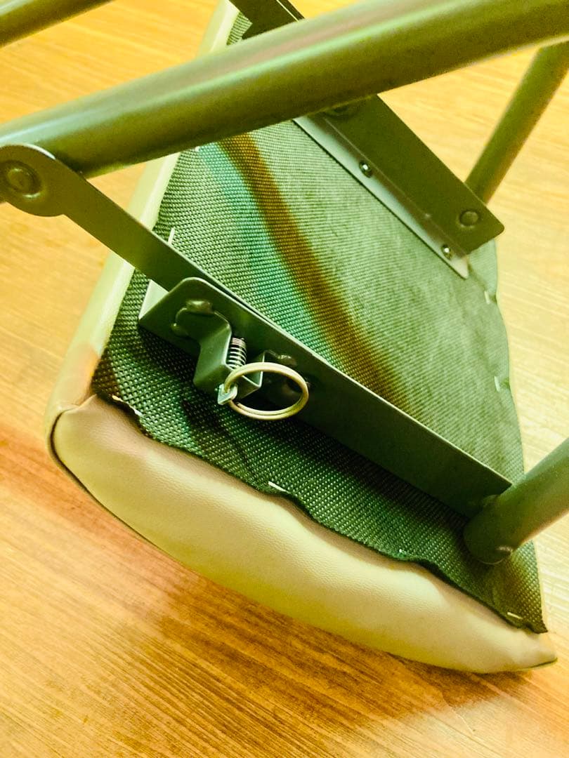 ベージュ　折りたたみ式 X型椅子　ハイチェアー　7脚セット　バラ売り相談可