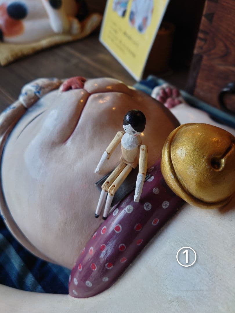 Jack Lou㉒ ミニチュア ペグドール ハンドメイド アンティーク風