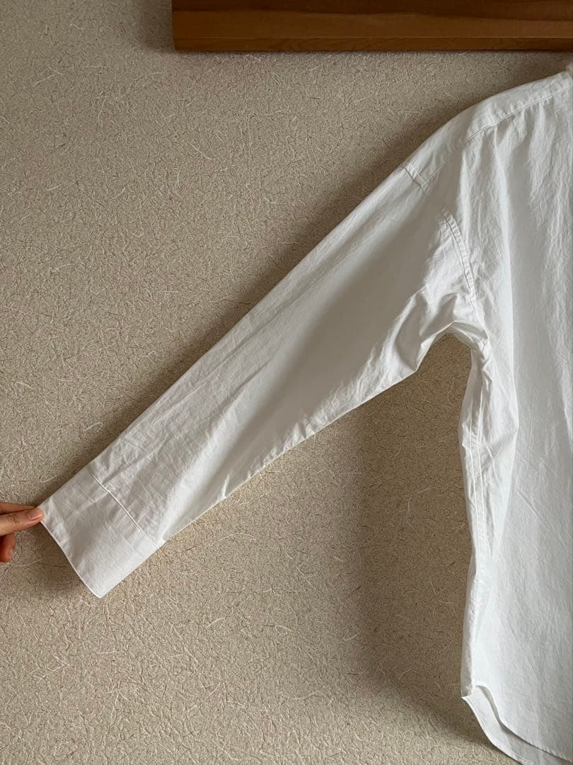 “かぐれ”コットンレギュラーシャツ・オフホワイト・未使用品