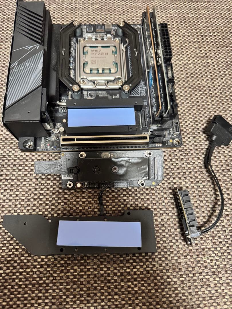 マザーボード B650i AORUS ULTRA+Ryzen5 7600X +Mem 32GB