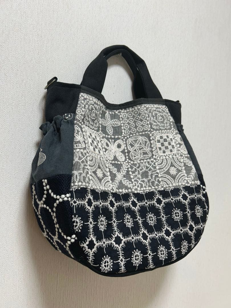 ミナペルホネン＊ギャザポケバッグ✂️ハンドメイド