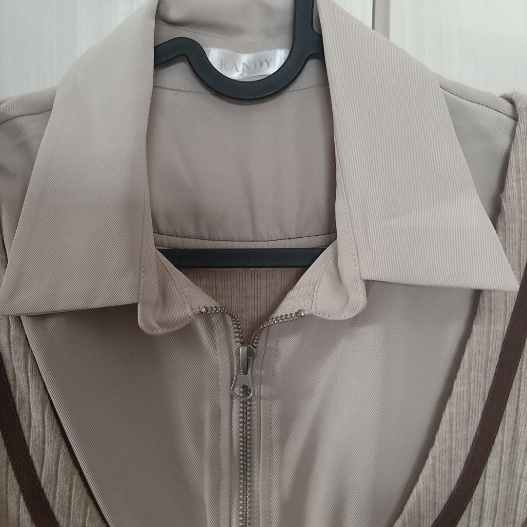 ランディ Randy ビジュープレッピー ワンピース ベージュ