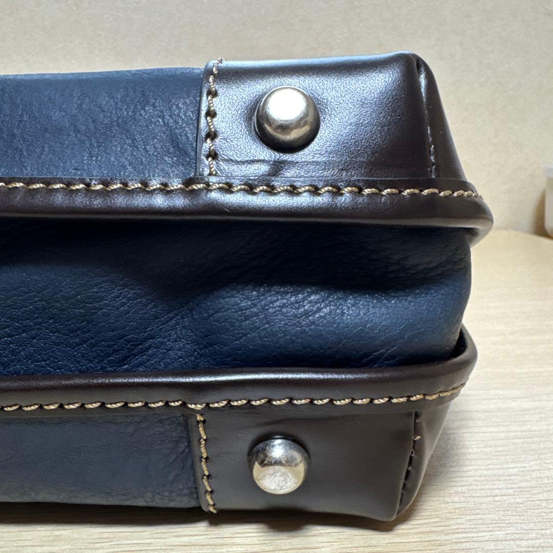 STEFANOMANO ビジネスバック ネイビー