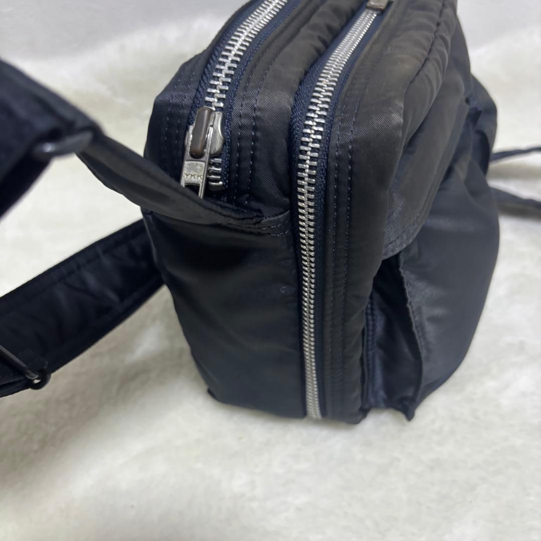 ✨希少色✨PORTER タンカー アイアンブルー ショルダーバッグ 2層 レア