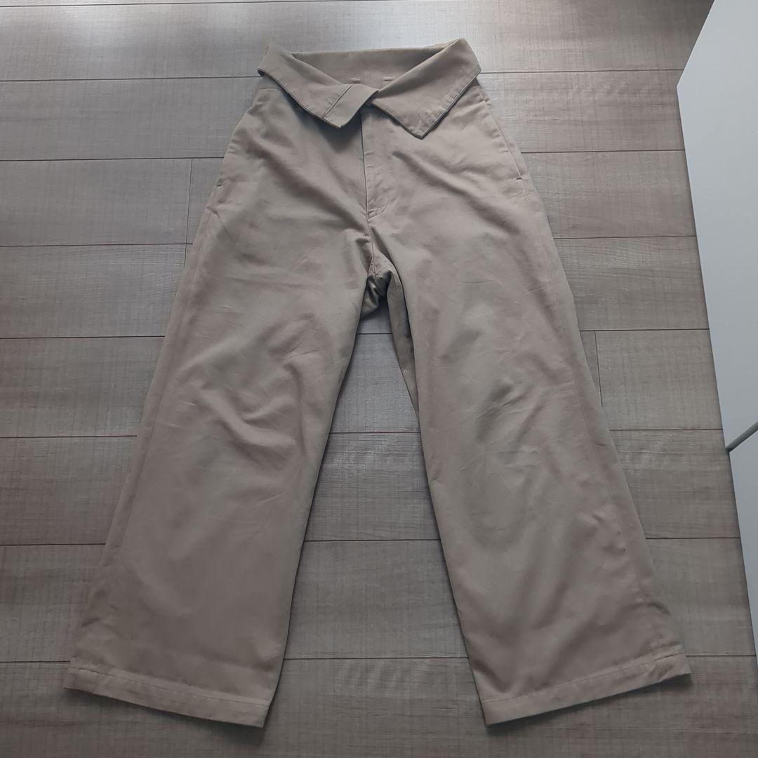 Higuchi*S2WAY ハイウエストパンツ 34 ベージュ