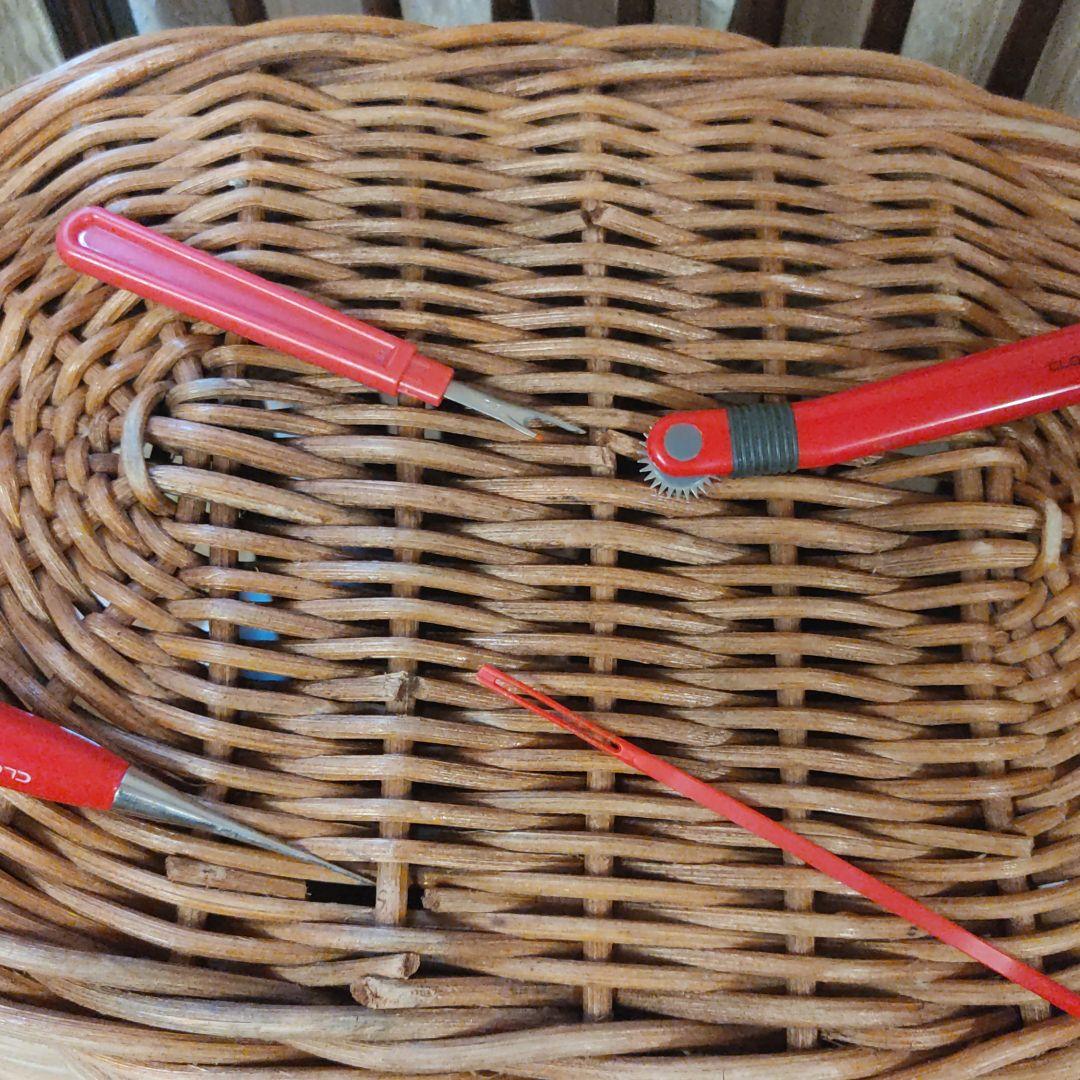 アンティーク　バスケット　キャンプ　籐　ラタン北欧　北欧雑貨　　竹
