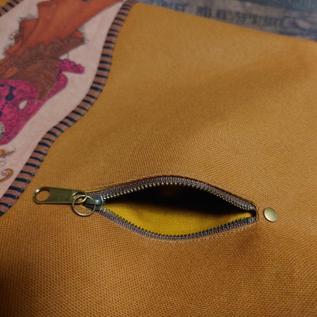 ❣️専用❣️Gypsy/8号帆布トートバッグ/ファスナーポーチ付/ロラライハリス