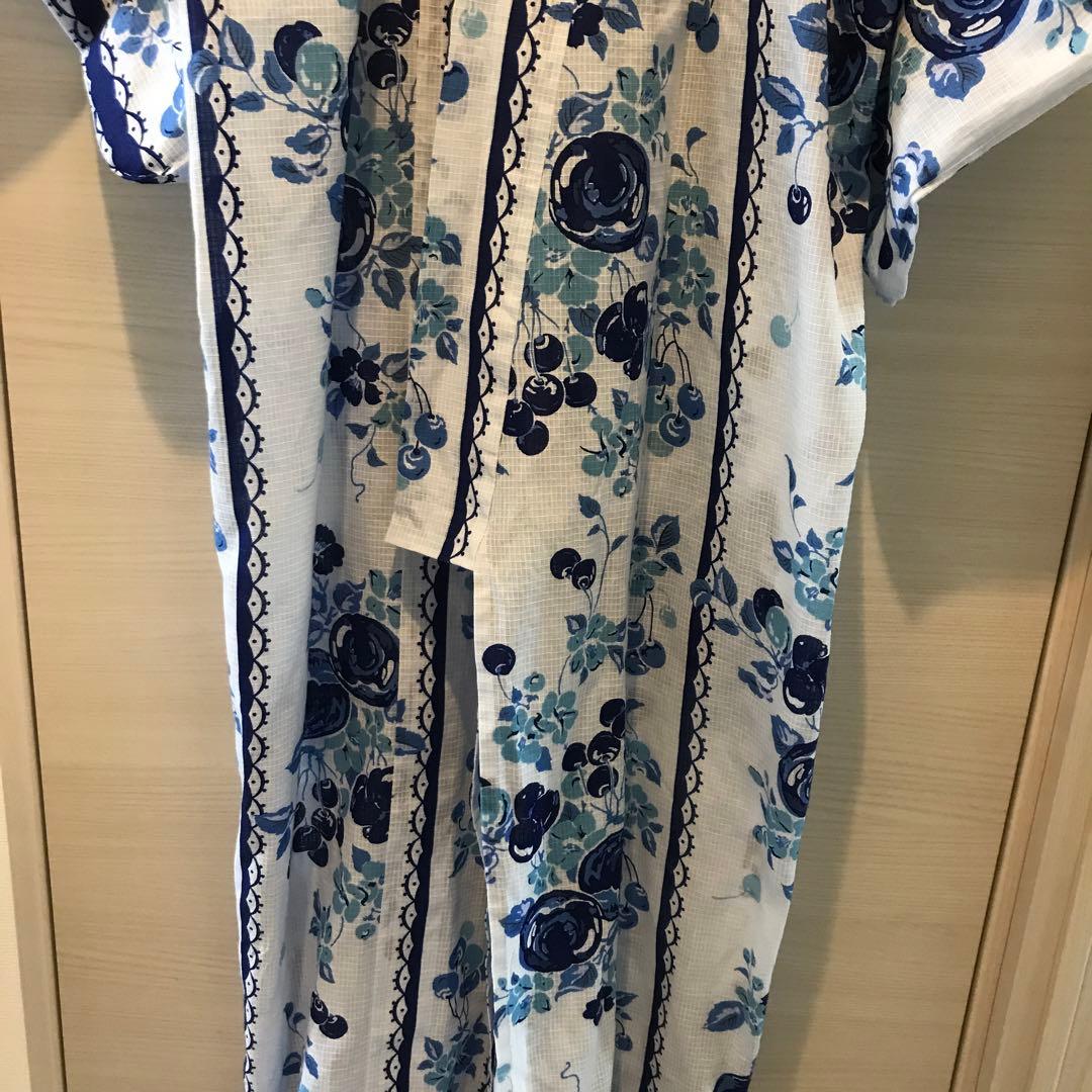 【再出品】ANNA SUI 浴衣　花と果実柄