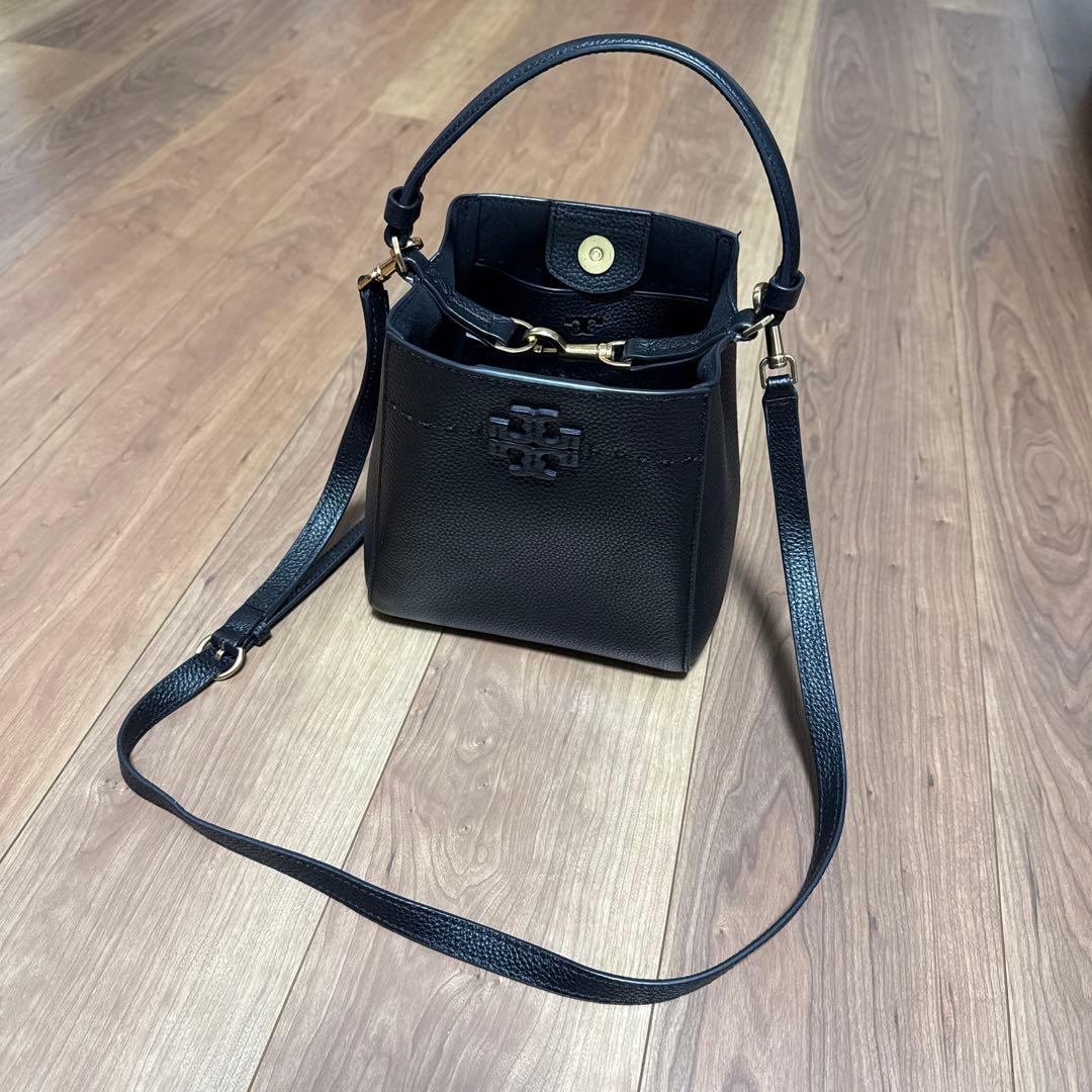 TORY BURCH MCGRAW SMALL BUCKET BAG ショルダー