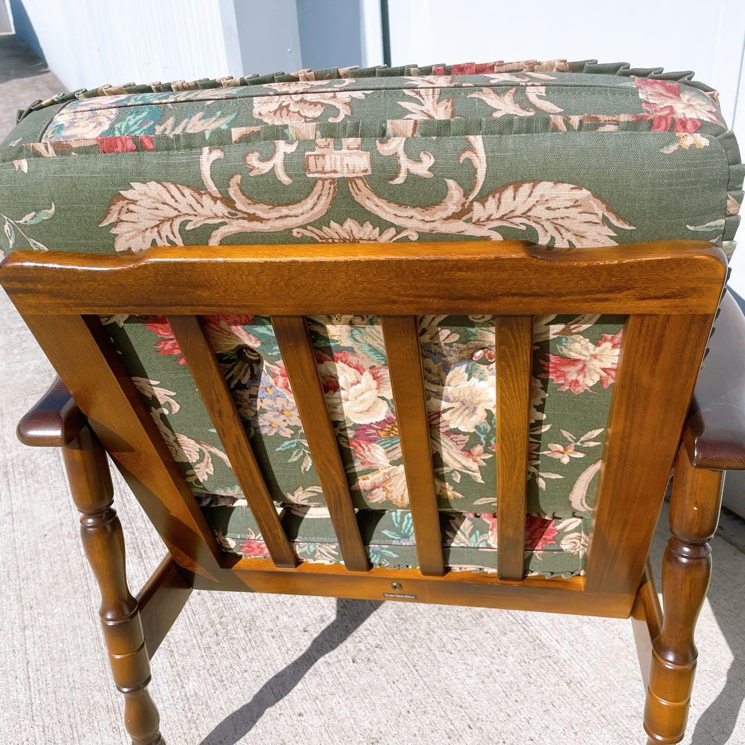 【美品】karimoku カリモク アームソファ コロニアル フリージアグリーン