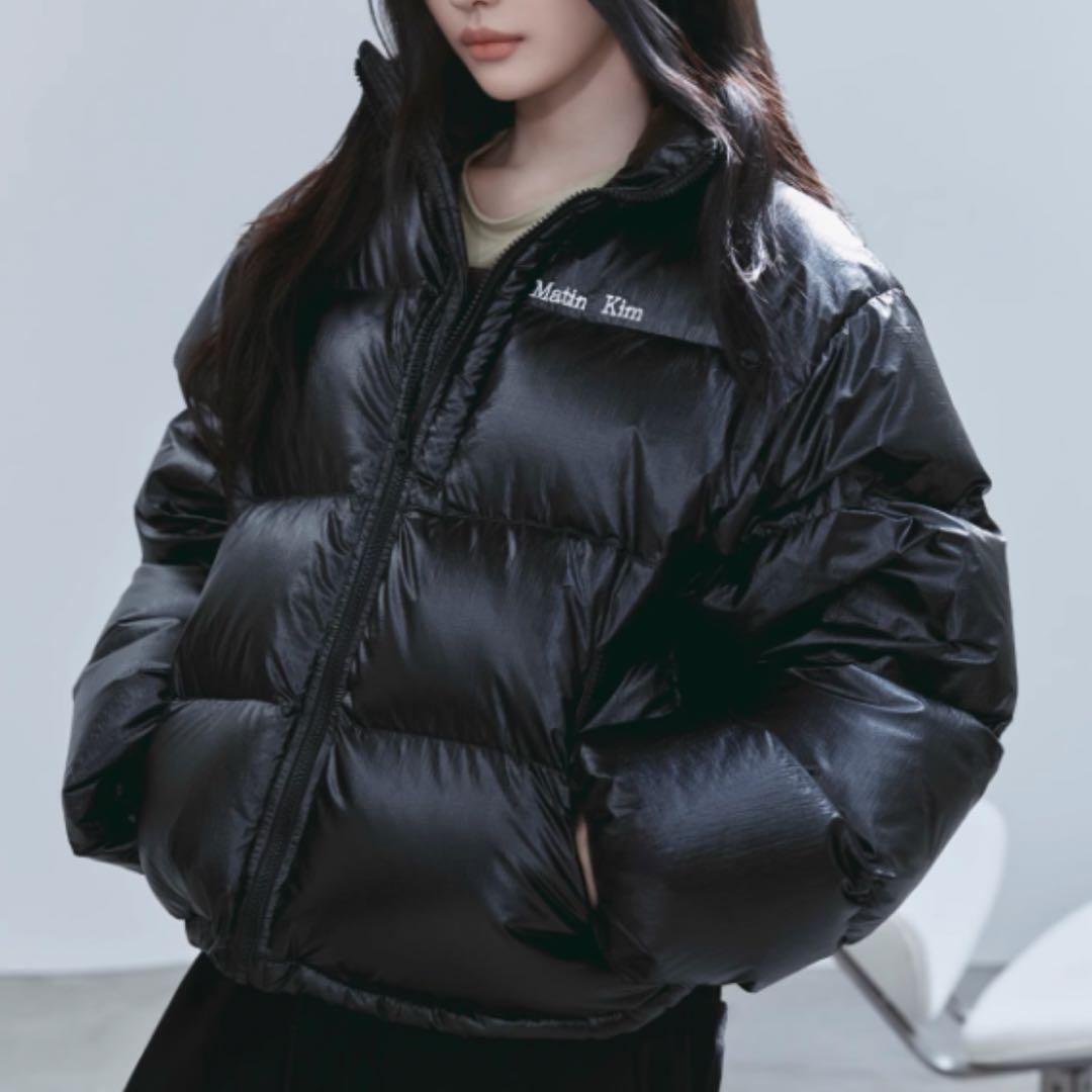 Matin Kim ブラック ダウンジャケット