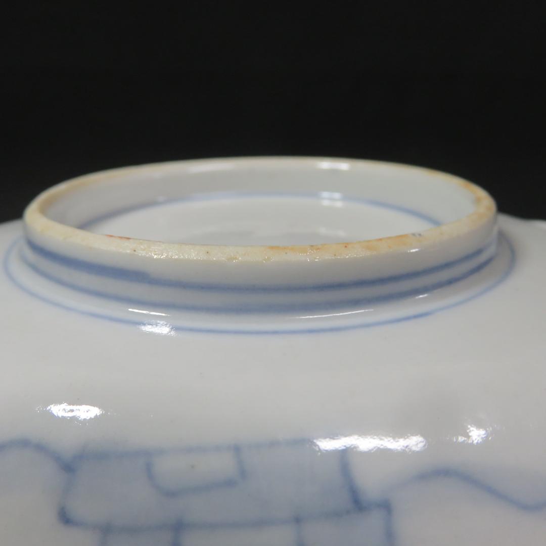 変形皿 貝型 5枚 古伊万里 江戸 蝶 花 宝 色絵付 珍品 希少