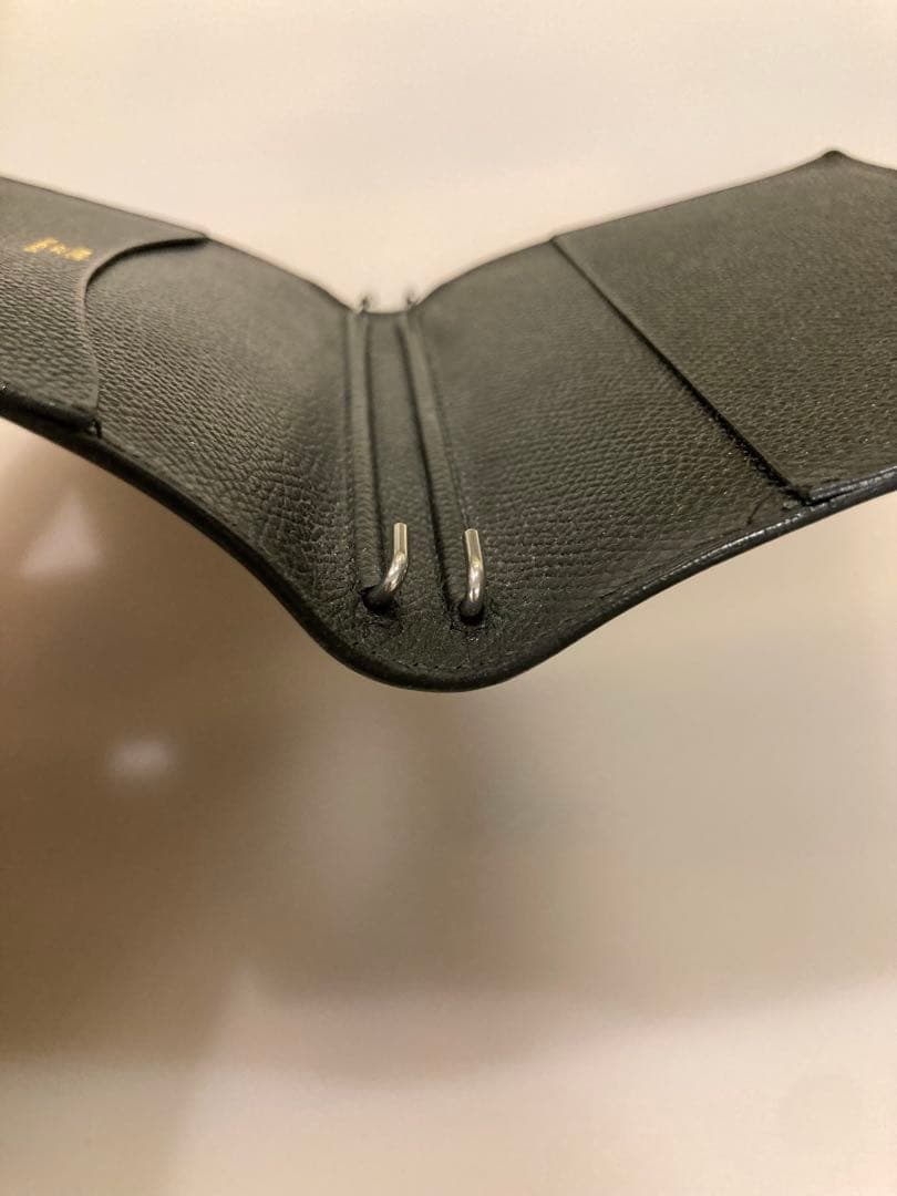 エルメス HERMES アジャンダ　手帳　カバー　ブラック　GM