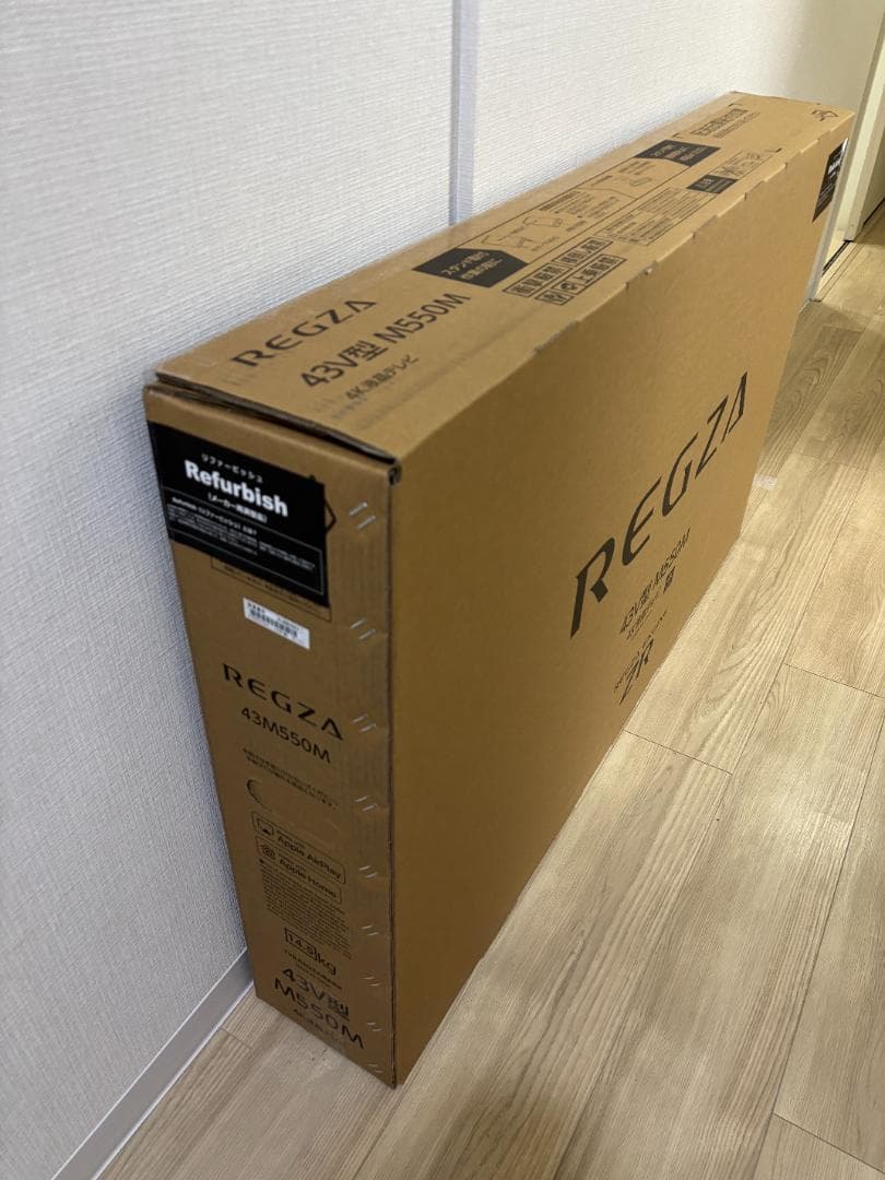未開封★東芝REGZAレグザ4K対応液晶テレビ43M550MインチBSCS保証有