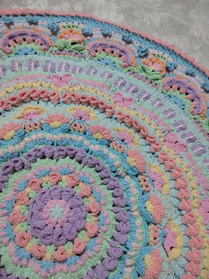 フラワーガーデンマンダラブランケット