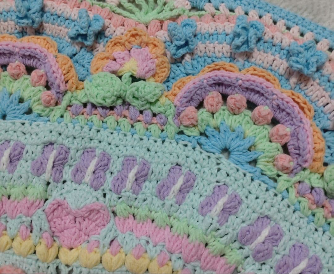 フラワーガーデンマンダラブランケット