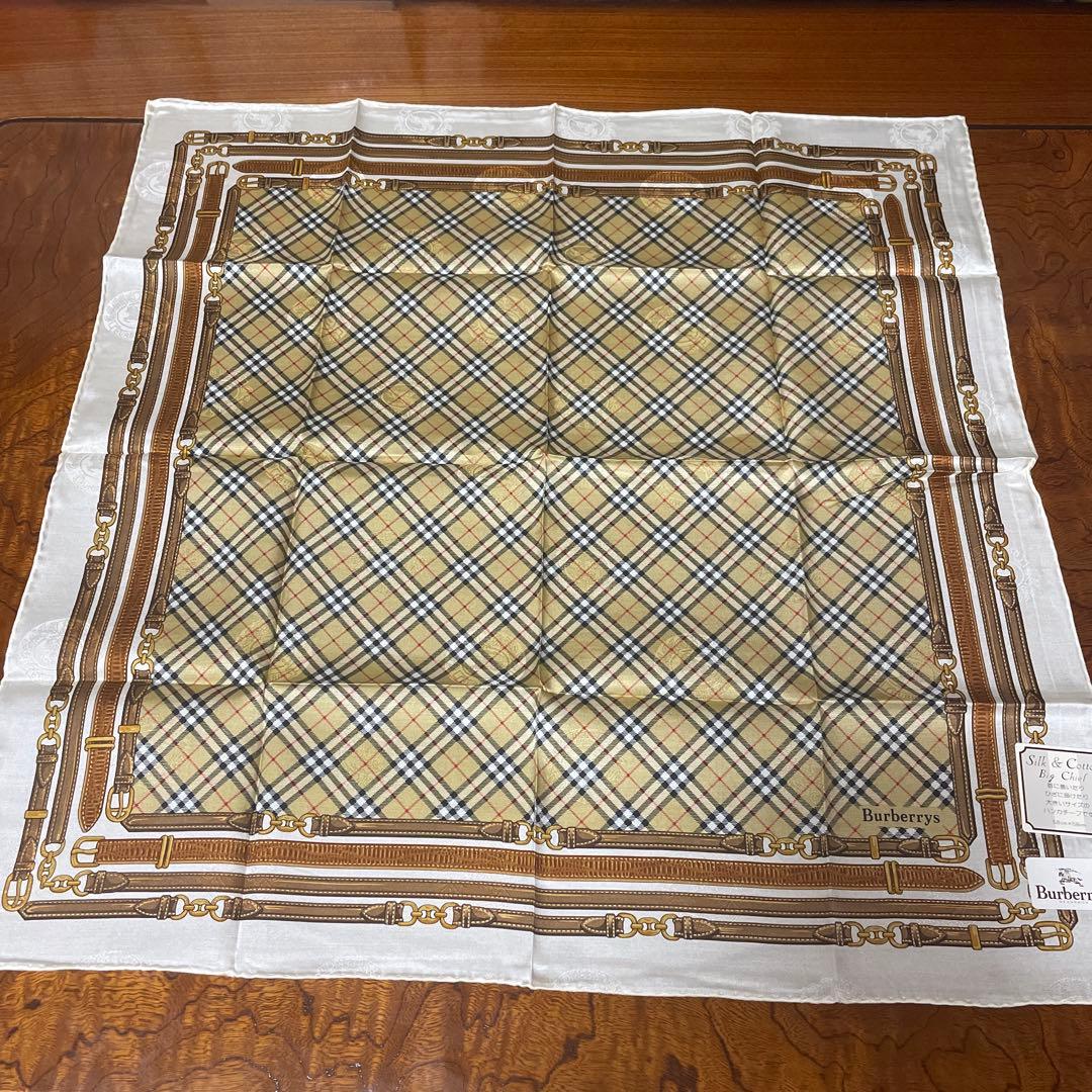 H*a様 Burberrys シルクコットンハンカチ 4色セット