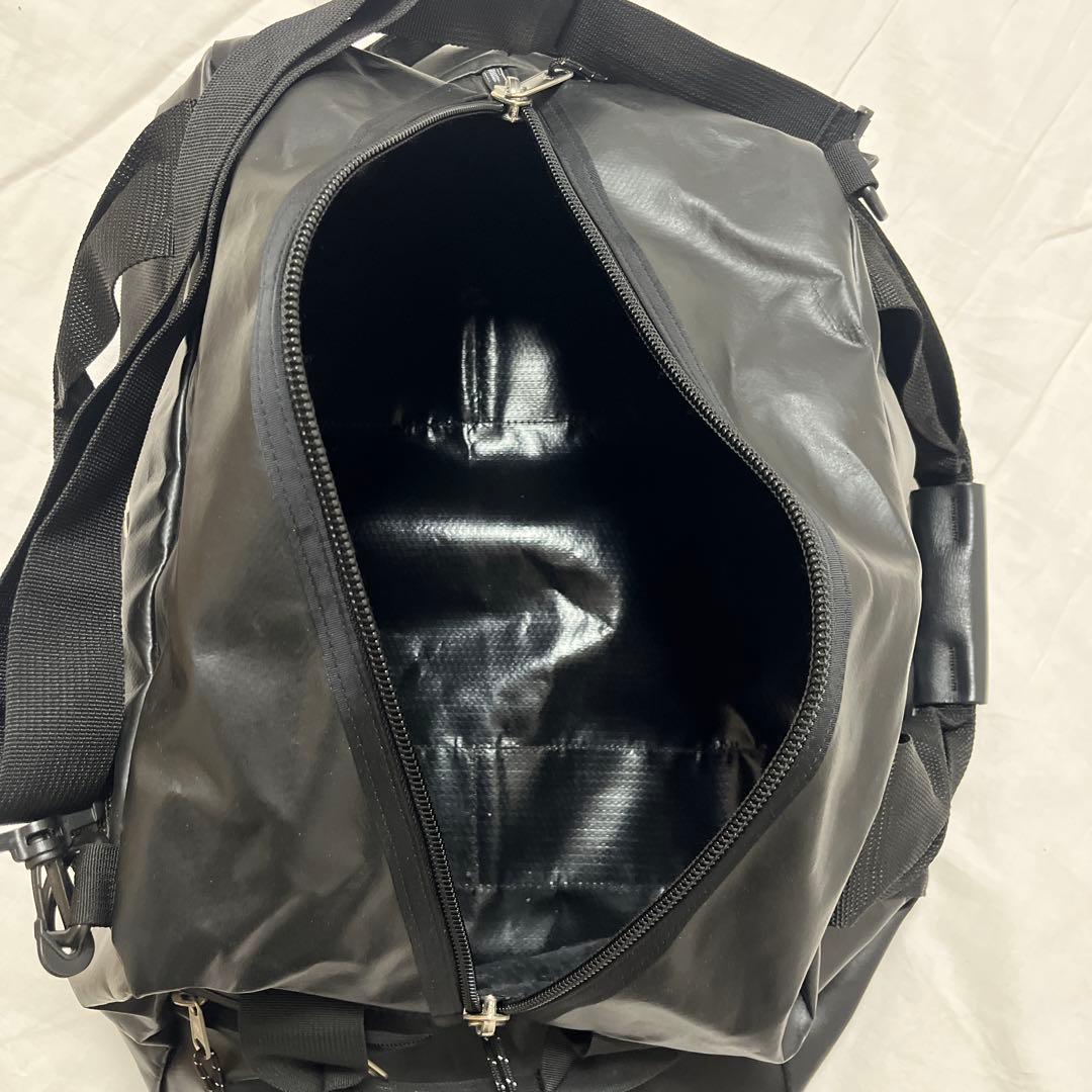 GREGORY 旧ロゴ　ブラックターポリン　ボストンバッグ