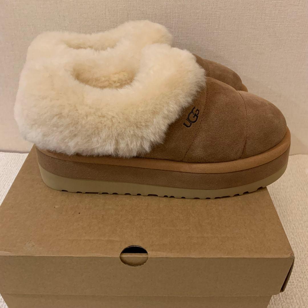 UGG ムートンブーツ 栗色 24cm 厚底 ブラウン ムートンブーツ