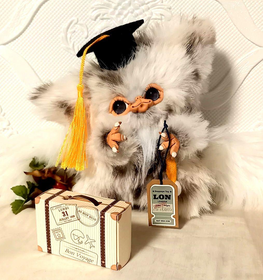 ハンドメイド・可動Big長毛ベビさんのお人形・アートドール・ぬいぐるみ・創作