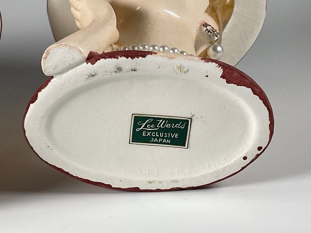 60sヴィンテージ　レディヘッドベース　陶器 花瓶　日本製　2点